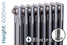 DQ-MD3E-600-R-TH - DQ Modus Electric 3 Column Horizontal Radiator H600mm x W1060mm Raw DQ-MD3E-600-R-TH - DQ Modus Electric 3 Column Horizontal Radiator H600mm x W1060mm Raw